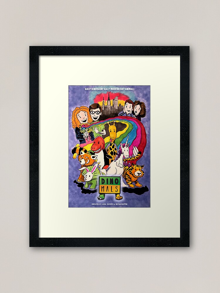 Alternate view of Dinomals Animated Series Poster Framed Art Print