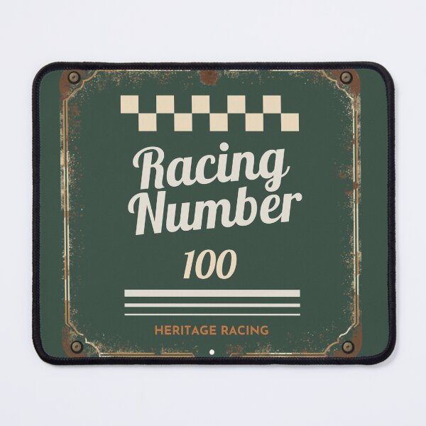 Item preview, Heritage Racing Number 100 designed and sold by DesignCreativeByEH.