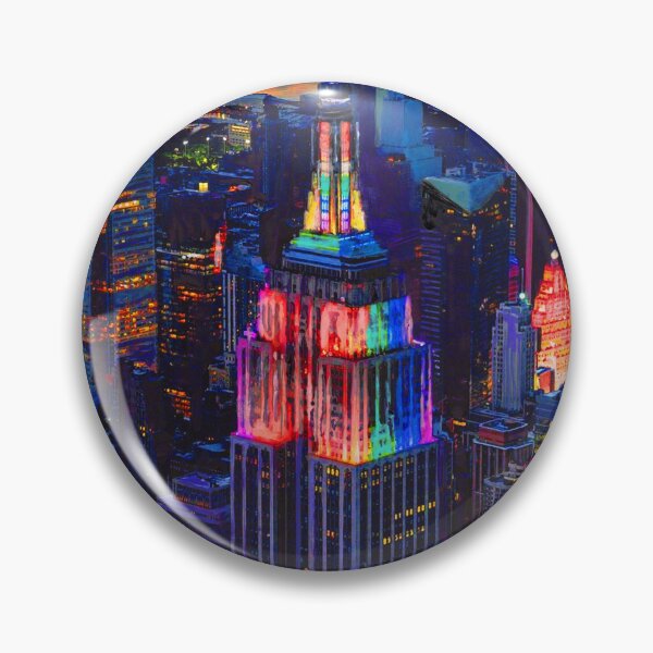 Item preview, Empire State of Pride - New York City painting by RD Riccoboni designed and sold by RDRiccoboni.