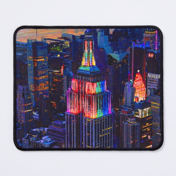 Item preview, Empire State of Pride - New York City painting by RD Riccoboni designed and sold by RDRiccoboni.