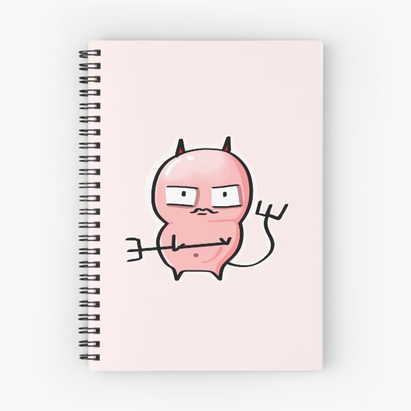 Item preview, Grumpy Pink Devil Cute Kawaii Character designed and sold by CHIMURI.