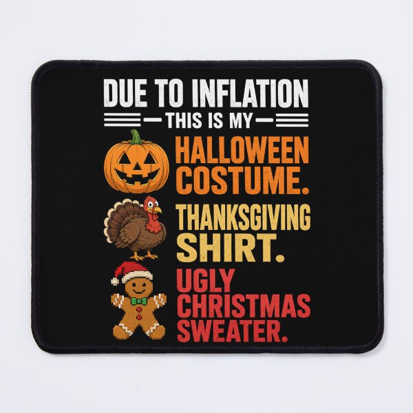 Item preview, Halloween Shirt Funny Due to Inflation Fall Holiday Quote designed and sold by ROUX-ART.