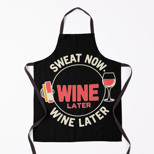 Item preview, Sweat Now Wine Later Funny Gym Quote — Dark Edition designed and sold by TheOddPrints.
