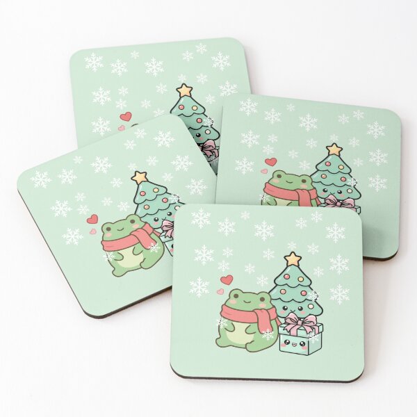 Item preview, Christmas frog sat by Christmas tree designed and sold by BigfeetLittlepaws.