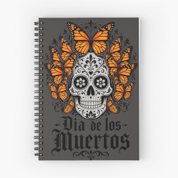 Item preview, Dia de los Muertos with Sugar Skull and Monarch Butterflies designed and sold by cbfineart.