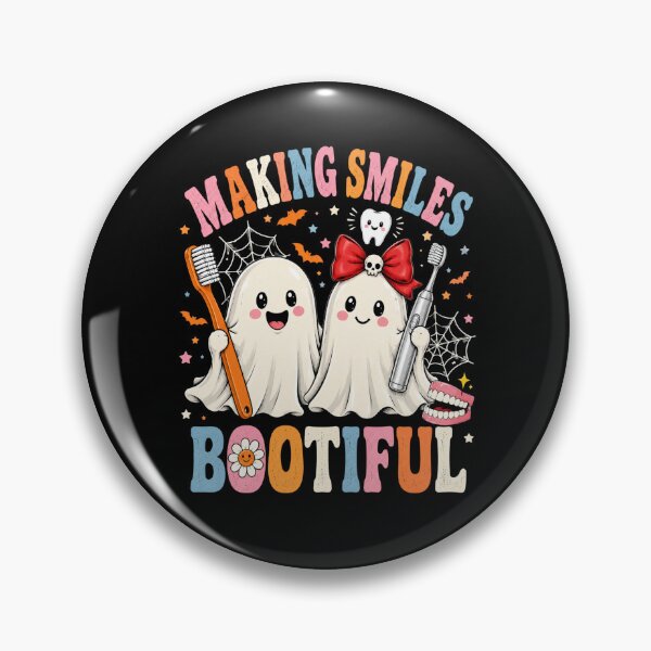Item preview, Halloween Cute Ghosts Making Smiles Spooky Dental Art designed and sold by ROUX-ART.