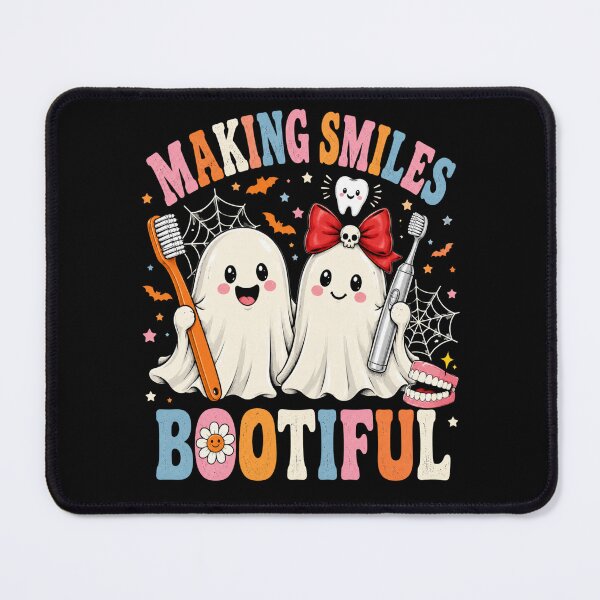Item preview, Halloween Cute Ghosts Making Smiles Spooky Dental Art designed and sold by ROUX-ART.