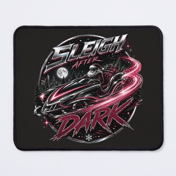 Item preview, Sleigh After Dark – Futuristic Neon Christmas designed and sold by warlistop.