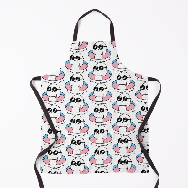 Item preview, Kawaii Trans Ghost on a Swimming Ring – LGBTQ Halloween designed and sold by Cannaxes Studio.