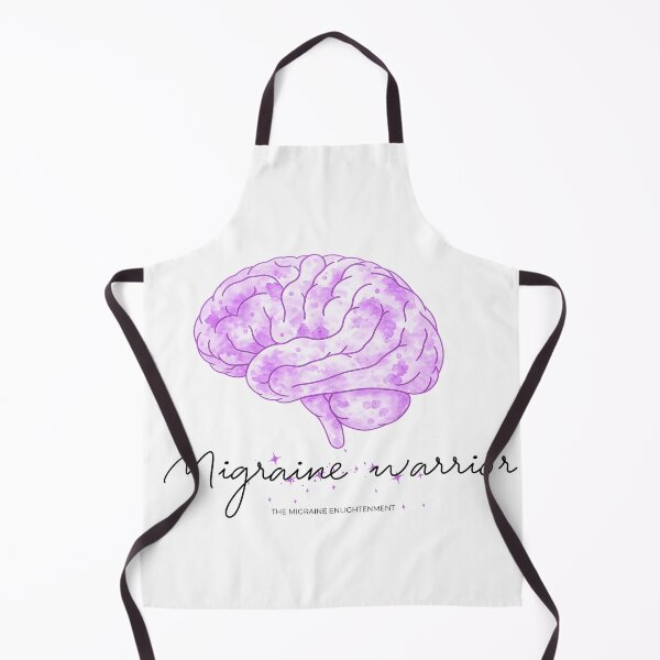 Item preview, Migraine Warrior (purple brain art) designed and sold by The Migraine Enlightenment.