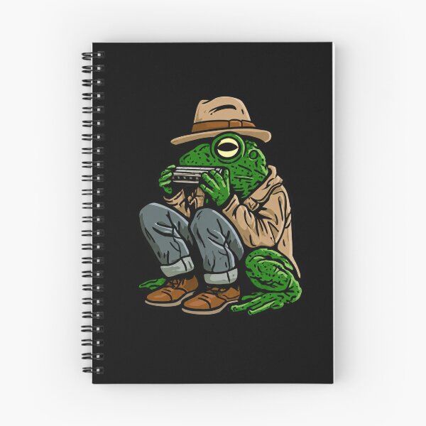 Item preview, Detective Frog Playing The Harmonica designed and sold by dRaBaBdesign.