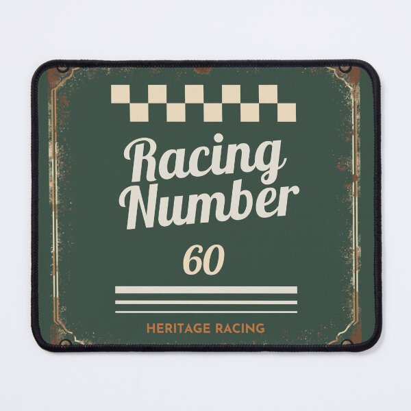 Item preview, Heritage Racing Number 60 designed and sold by DesignCreativeByEH.