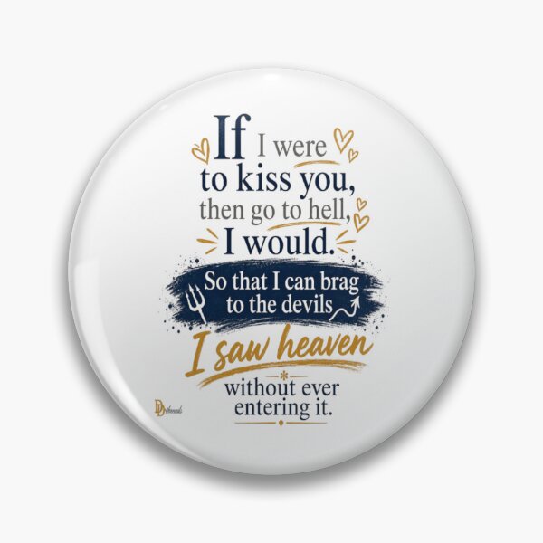 Item preview, If I Were to Kiss You – Romantic Love Quote Typography designed and sold by DesignerThreads.