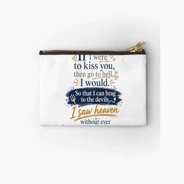 Item preview, If I Were to Kiss You – Romantic Love Quote Typography designed and sold by DesignerThreads.