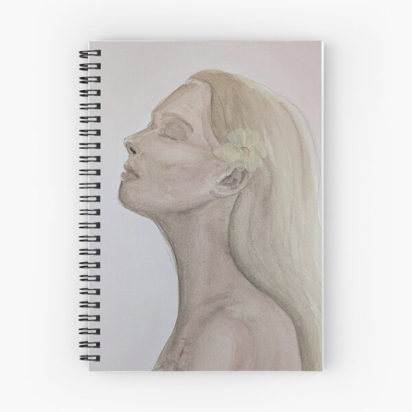 Item preview, Woman with flower in her hair, inner peace & devotion, spiritual art & gift designed and sold by tevahart.