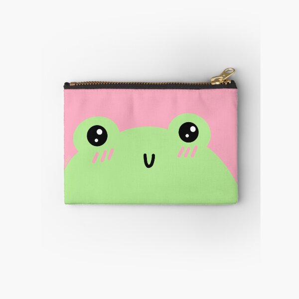 Item preview, cute frog with pink background designed and sold by forcedtoland.