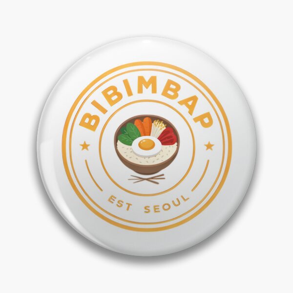Item preview, Bibimbap Crest — Korean Food Circular Badge Logo designed and sold by Shutter-Dragon.