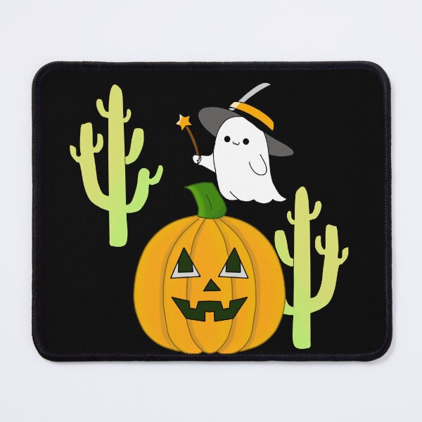Item preview, Cute Ghost Witch Pumpkin and Cactus designed and sold by MigWhimsy.