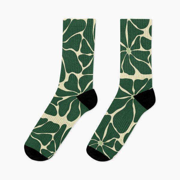 Item preview, Patterned design of Big Green Flowers designed and sold by LunaVales.