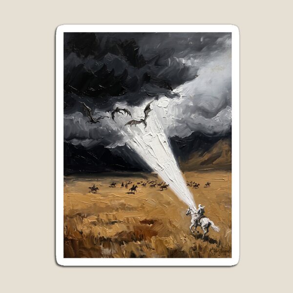 Item preview, The White Wizard's Charge Through the Storm designed and sold by KeremYurtseven.