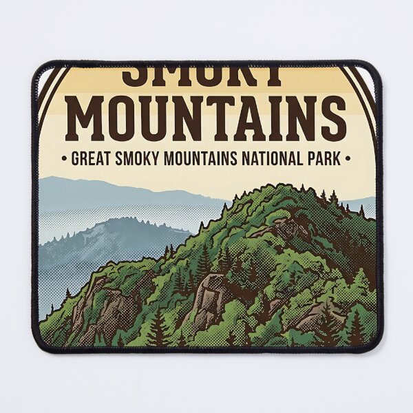Item preview, Smoky Mountains Ridge Close-Up Halftone Arch Sticker designed and sold by DetourDgn.
