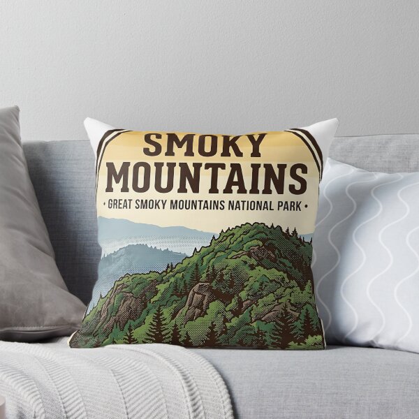Item preview, Smoky Mountains Ridge Close-Up Halftone Arch Sticker designed and sold by DetourDgn.