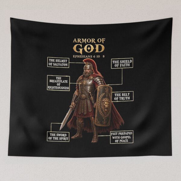 Item preview, Full Armor of God Ephesians 6 Roman Soldier Christian Faith Warrior designed and sold by ChristianLife.