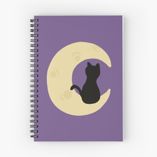 Item preview, cat on crescent moon designed and sold by sarahsdesigns02.