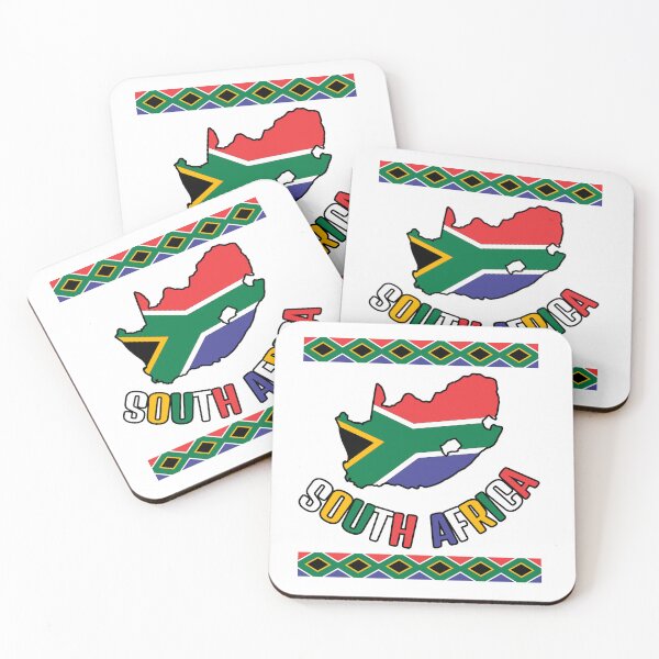 Item preview, South African Country Shape with South African Flag and Name designed and sold by Avara-Creative.