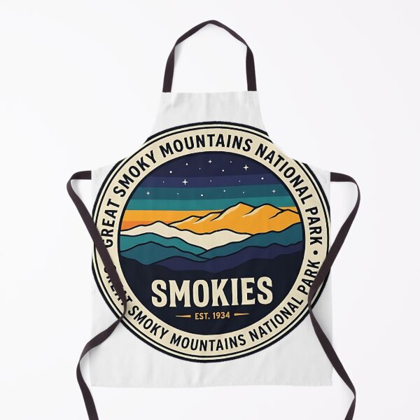 Item preview, Smoky Mountains Night Vista Circle Emblem Sticker designed and sold by DetourDgn.