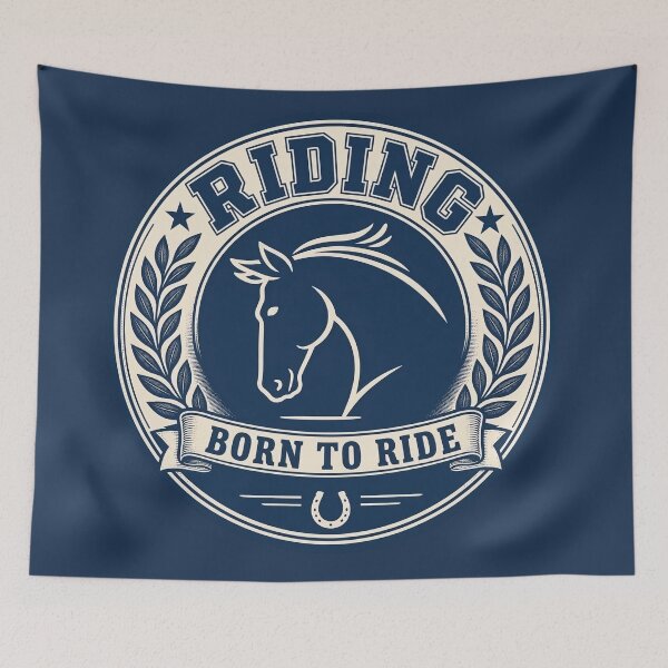 Item preview, Born To Ride - Horse & Riding Vintage Emblem designed and sold by thirtyonestars.