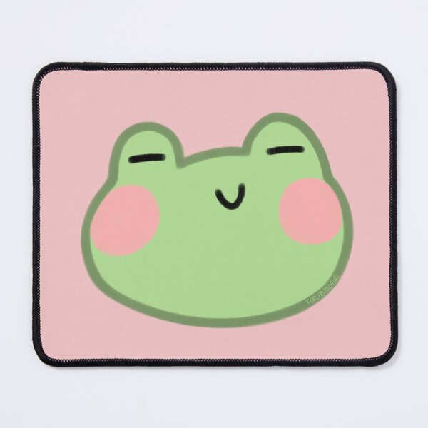 Item preview, cute frog with pink background designed and sold by forcedtoland.