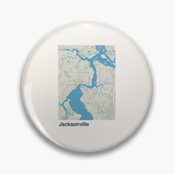 Item preview, Jacksonville Minimalistic Map Art designed and sold by MapsNerd.
