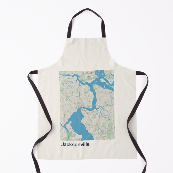 Item preview, Jacksonville Minimalistic Map Art designed and sold by MapsNerd.