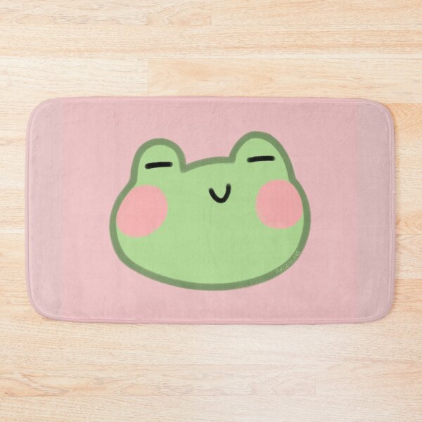 Item preview, cute frog with pink background designed and sold by forcedtoland.