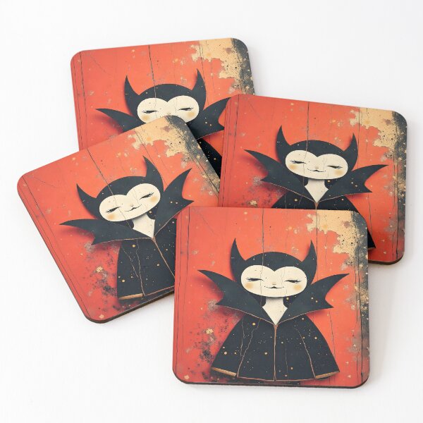 Item preview, Cute Vampire with Dramatic Gothic Cape designed and sold by Marcu Ioachim.
