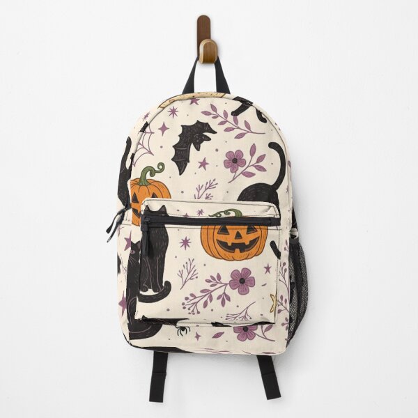 Item preview, Black Cat Halloween Pattern – Cute Spooky Cats, Pumpkins & Bats designed and sold by AvalonTshirts.