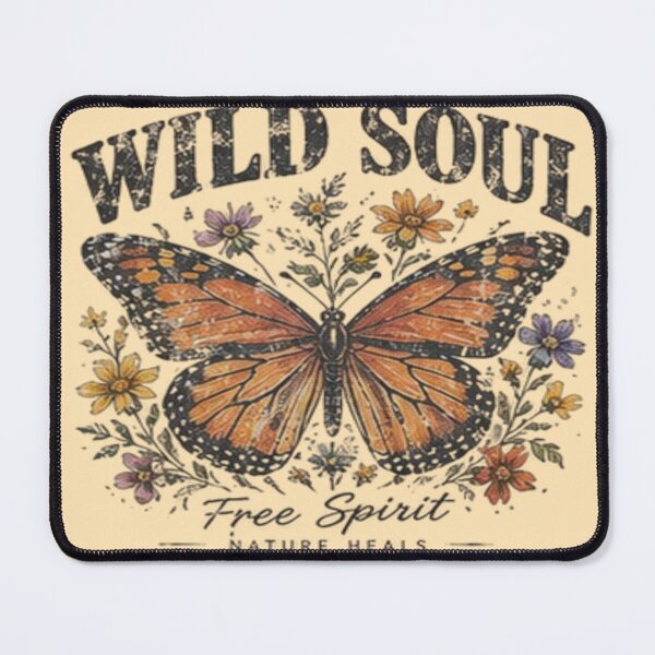 Item preview, Wild Soul Retro Butterfly Vintage Floral designed and sold by FABIOLA1970.