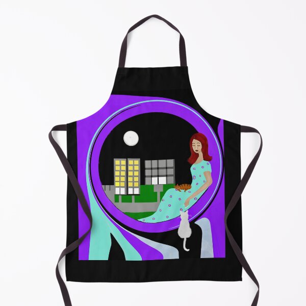 Item preview, Woman and Cats by the Window designed and sold by Elaine M Hayward .
