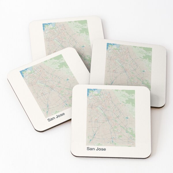 Item preview, San Jose Minimalistic Map Art designed and sold by MapsNerd.