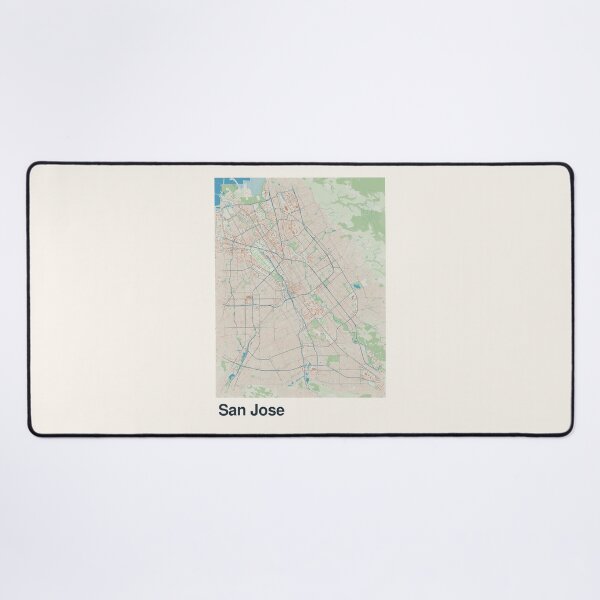 Item preview, San Jose Minimalistic Map Art designed and sold by MapsNerd.