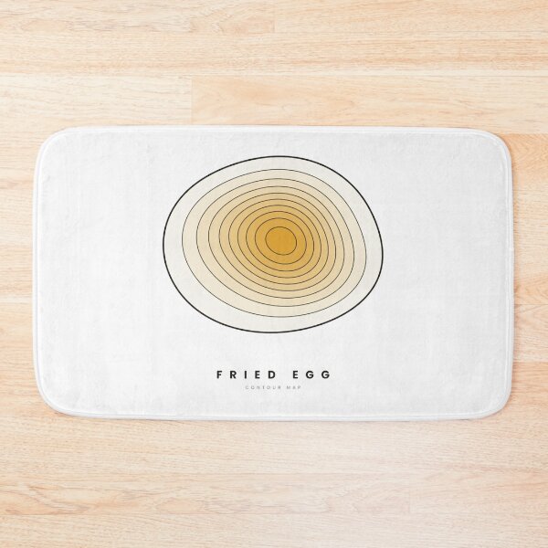 Item preview, Fried Egg Contour Map Funny Topographic Food Graphic designed and sold by Contourgoods.