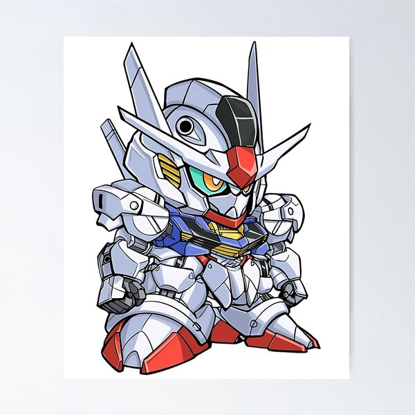 Aperçu de l'œuvre Chibi Gundam Guerrier Mecha Robot Anime créée et vendue par daelyn-beardsl.