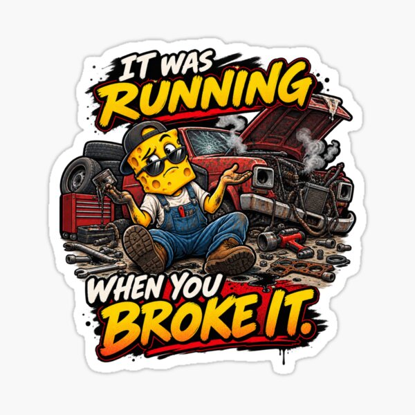 Item preview, It Was Running Funny Mechanic Shirt designed and sold by PrintCheese.