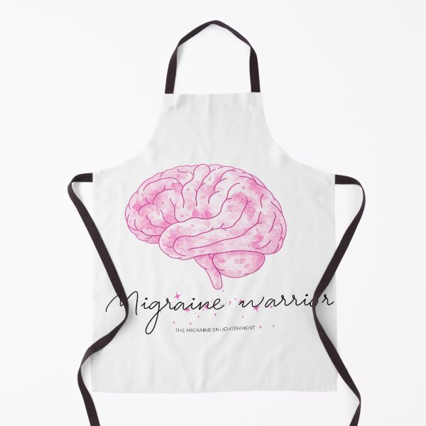 Item preview, Migraine Warrior (bright rose pink brain art) designed and sold by The Migraine Enlightenment.