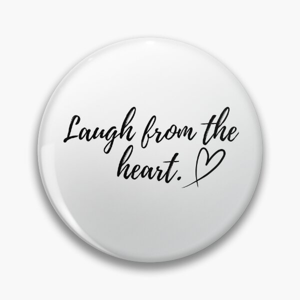 Item preview, Laugh From The Heart T-Shirt | Cursive Script Heart Design | Minimalist Positive Quote Tee designed and sold by ElegantPeople.