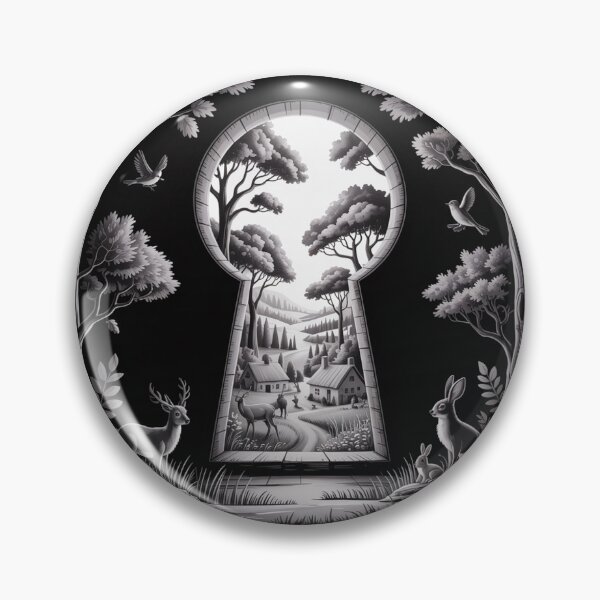 Item preview, A view through the keyhole. designed and sold by elegantpaterns.