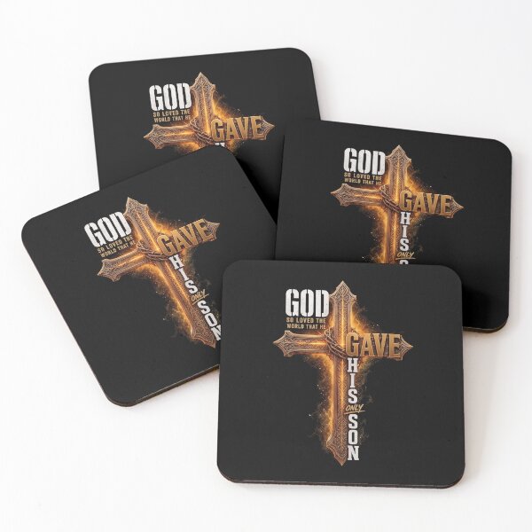 Item preview, John 3:16 God So Loved The World Rugged Wooden Cross Christian Faith designed and sold by ChristianLife.