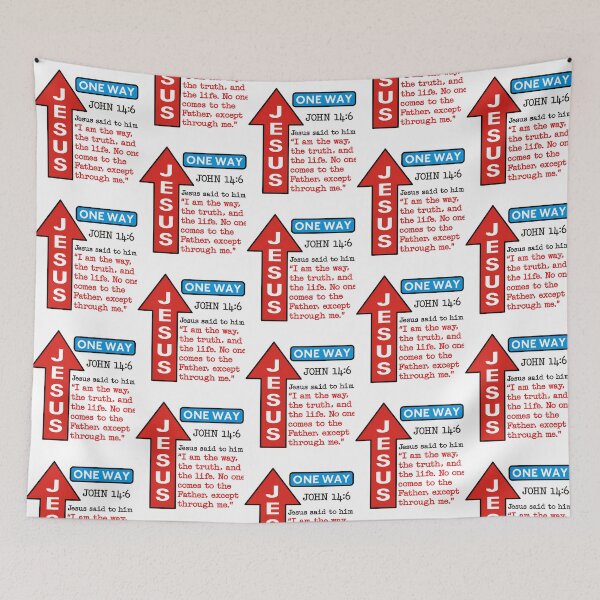 Item preview, Jesus - One Way designed and sold by rubinc-espede.