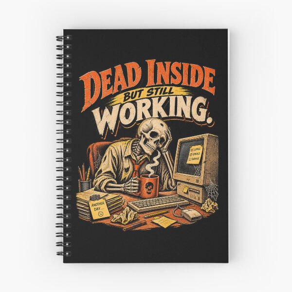 Item preview, The Overworked Skeleton – Retro Pulp Office Horror designed and sold by Anyshca.